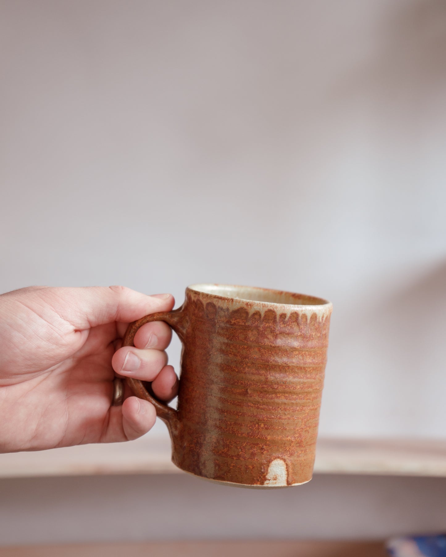 Iron & Ash Glazed Stoneware Tea Mug